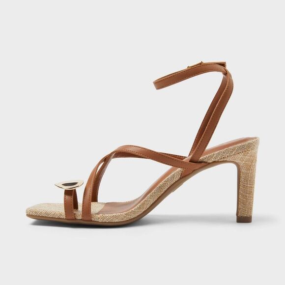 A New Day - Women’s Capri Heels with Memory Foam Insole - A Ne Tan - Picture 2 of 4